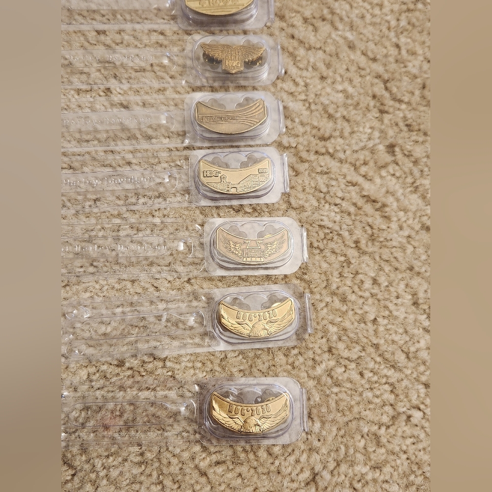 Harley Davidson Owners Group H.O.G. Pins Lot Of 10 - Picture 3 of 5